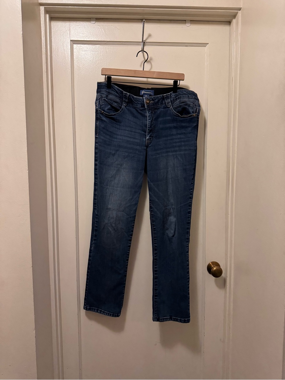 Democracy Women's Dark Blue Straight Leg Jeans